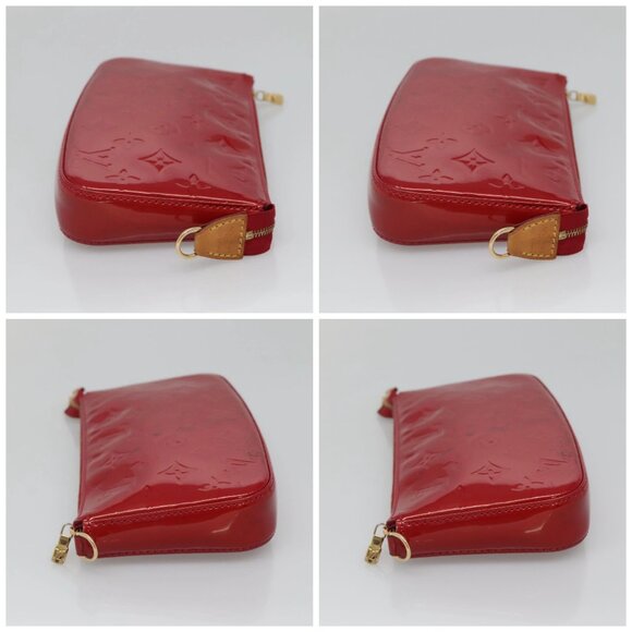 LOUIS VUITTON Vernis Pochette Accessoires Pouch Pomme D'amour M91577 Auth 125358 - Picture 16 of 16